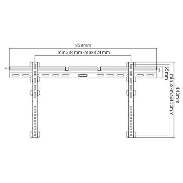 Cavus Vaste TV beugel 37-70inch Vesa 800