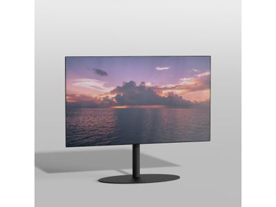 Vloerstandaard ELLIPS zwart 60 cm MULTIFIT VESA 75x75 tot 400x400