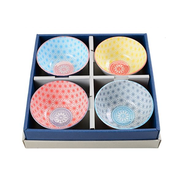 Star/Wave Rice Bowl set 4 12x6cm TN-3601/S 1/16 