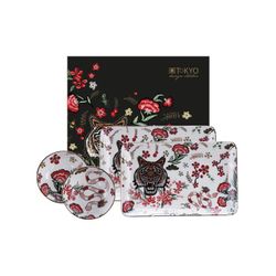 Tokyo Design Studio Magical Tiger Plate Set6 w/Chopsticks 16693 1/12 