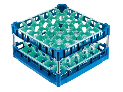 U 546  2-level glassware basket 6x6