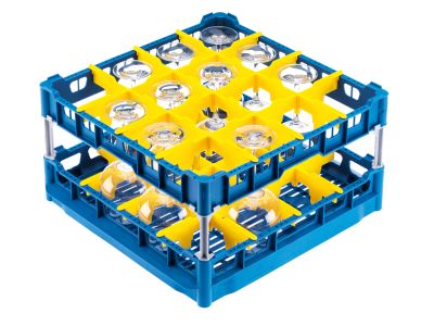 U 544  2-level glassware basket 4x4