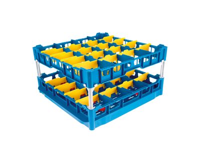 U 645-S Plastic Basket, 20 glasses 266mm