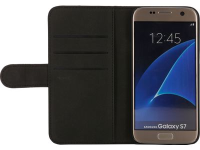 Samsung Galaxy S7 wallet leder zwart