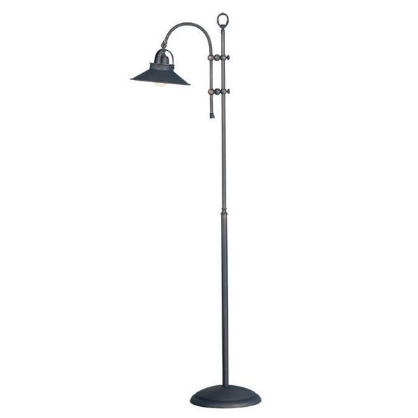 Marckdael BILIARDO INDOOR FLOOR LAMP 1120 DARK BRONZE H130 1*E27 + METAL SHE