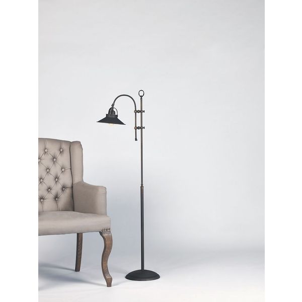 Marckdael BILIARDO INDOOR FLOOR LAMP 1120 DARK BRONZE H130 1*E27 + METAL SHE