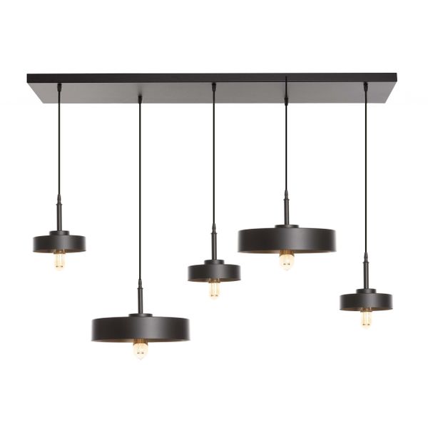 Marckdael OSLO CEILINGLAMP 0960 BASE 120*25CM 2XD200 3XD300 BLACK