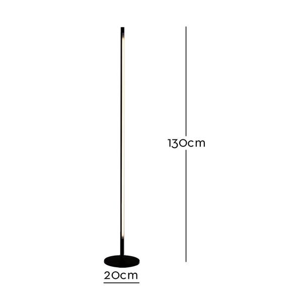 Marckdael FLOORLAMP 1330-LG1-LED 130CM DIMMABLE NERO TOUCH