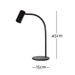 Marckdael TABLELAMP 1308-L1-GU10-NERO 1*GU10 DIMMABLE