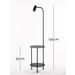 Marckdael FLOORLAMP 1308-LG1-GU10 WITH TABLE NERO 1*GU10