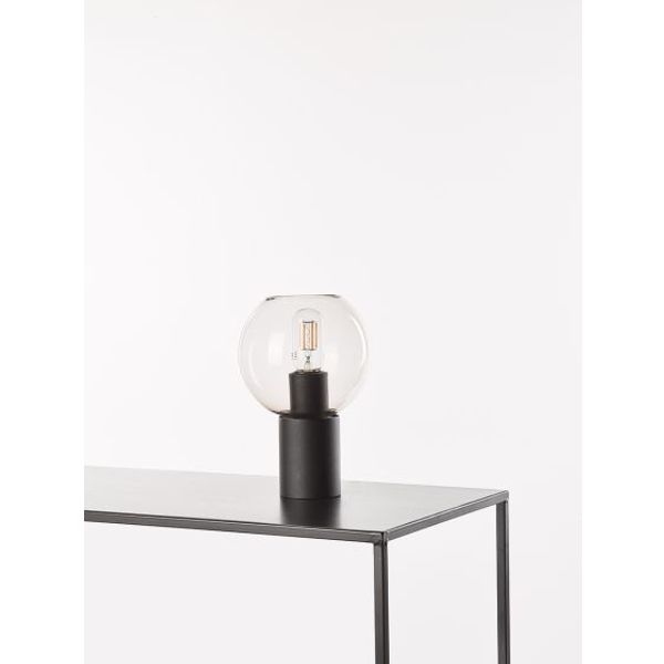 Marckdael TABLELAMP 1308-L1-P-GL-NERO FOR GLASS 1*E27