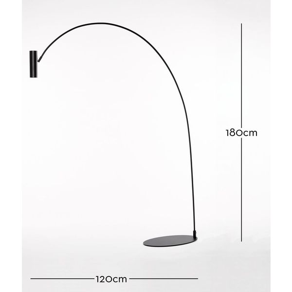 Marckdael FLOORLAMP ARCO 1320-LG1 1*GU10 DIMMABLE NERO