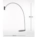 Marckdael FLOORLAMP ARCO 1320-LG1 1*GU10 DIMMABLE NERO