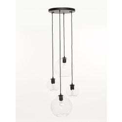 Marckdael CEILING LAMP 2606-PL4 35CM NERO FOR GLASS 4*E27