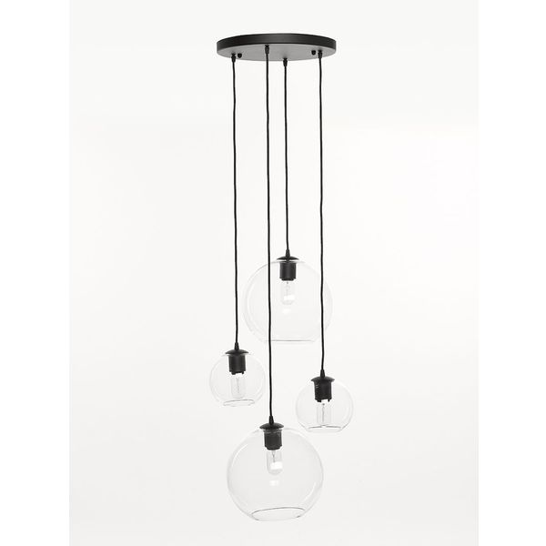 Marckdael CEILING LAMP 2606-PL4 35CM NERO FOR GLASS 4*E27