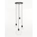 Marckdael CEILING LAMP 2606-PL4 35CM NERO FOR GLASS 4*E27