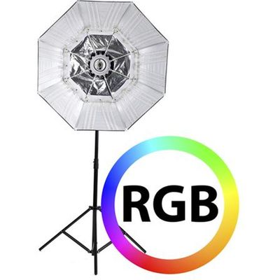 RGB LED Lamp RX-782 + fold Softbox 100 cm  Falcon Eyes