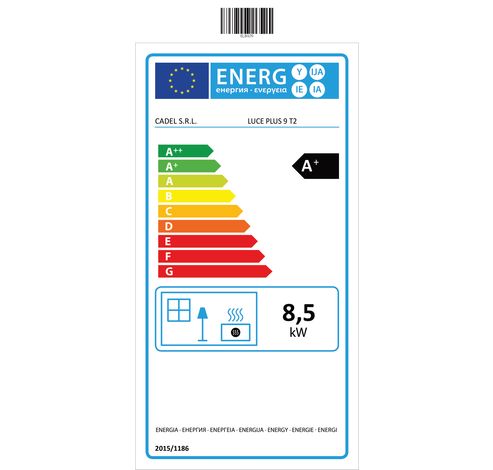 Luce 9 plus Staal antraciet  Cadel