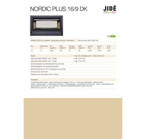 Nordic PLUS 16/9 DK  Jide