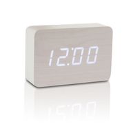 Brick Click Clock White / LED White 