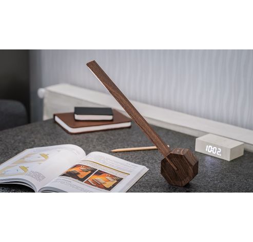 Octagon One Desk Lamp Walnut  Gingko