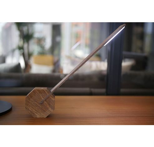 Octagon One Desk Lamp Walnut  Gingko