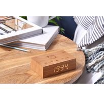 Flip Click clock natural cherry 