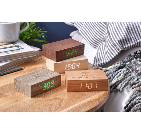 Flip Click clock natural cherry  Gingko