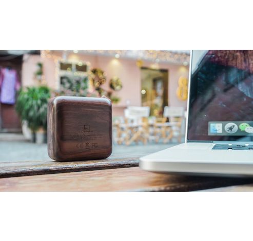 Mi Square Bluetooth Speaker natural walnut wood  Gingko