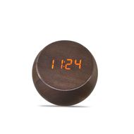 Tumbler Click Clock Natural Walnut Wood 