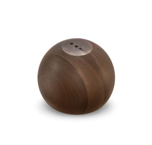 Tumbler Click Clock Natural Walnut Wood  Gingko