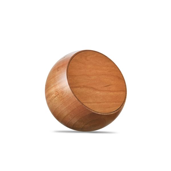 Tumbler Click Clock Natural Cherry Wood 