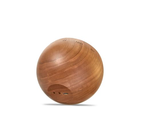 Tumbler Click Clock Natural Cherry Wood  Gingko