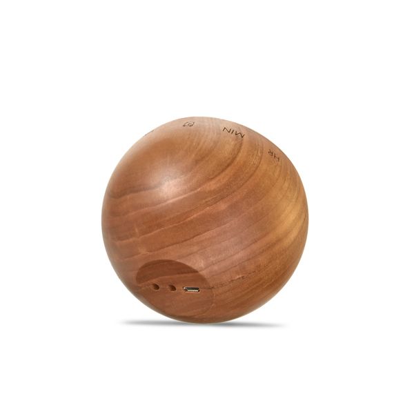 Tumbler Click Clock Natural Cherry Wood 