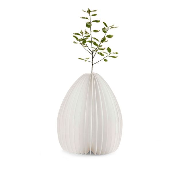 Smart Vase Light Natural walnut wood 