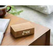 Flip Click clock natural Bamboo 