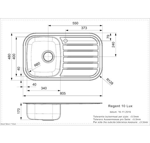 B1785RLU06GDS  Reginox