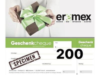 Eremex Cadeaubon van 200 euro