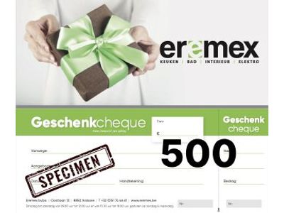 Eremex Cadeaubon van 500 euro