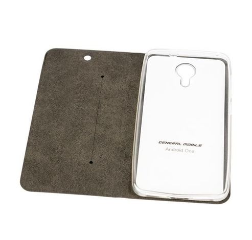 Android One GM5 Plus Folio Case White  General Mobile