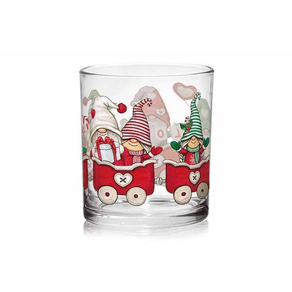 Christmas Train Tumbler Fb 22cl Set3 D7,4xh8,3cm 