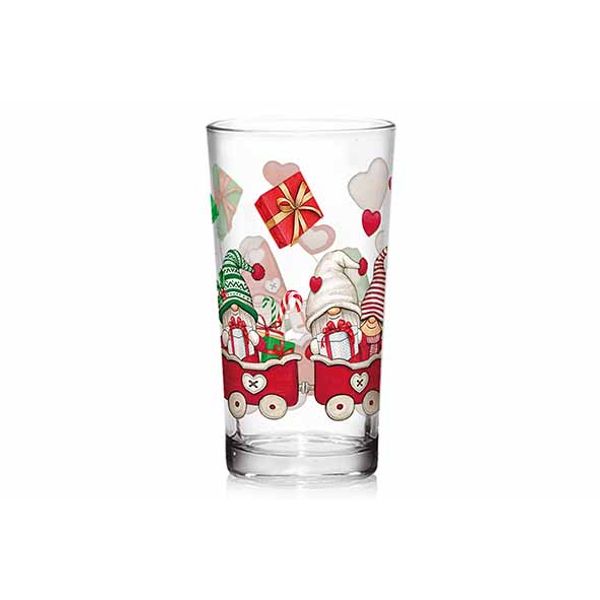 Christmas Train Tumbler Fh 25cl Set3 D6,5xh12cm 