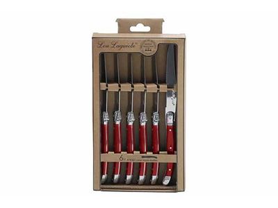 Rustic Steakmes Rood Set6 