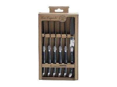 Rustic Steakmes Grijs Set6 