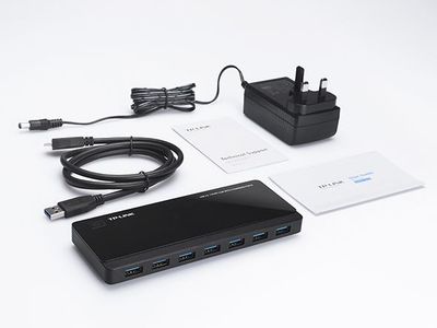 USB 3.0 Hub met 7 aansluitingen en 2 oplaadaansluitingen