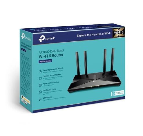 Archer AX20 AX1800 Dual-Band Wifi 6 Router  TP-link