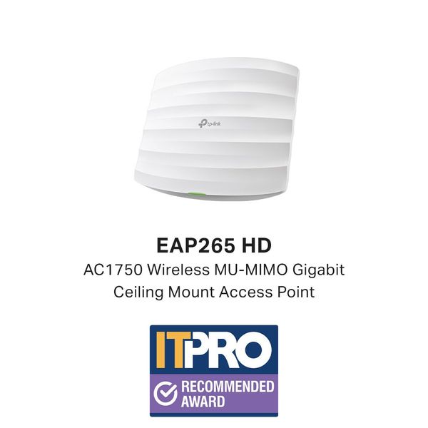 TP-link EAP265 HD AC1750 Draadloos MU-MIMO Gigabit Access Point Plafondmontage