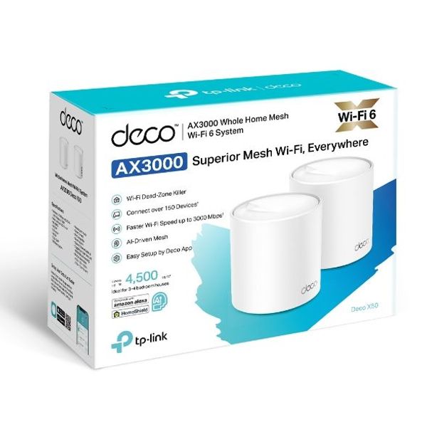 TP-link Deco X50 AX3000 Whole Home Mesh Wifi 6-systeem 2 pack