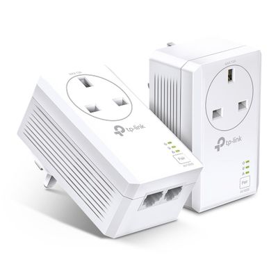 AV1000 2-poorts Gigabit Passthrough Powerline Starterset  TP-link