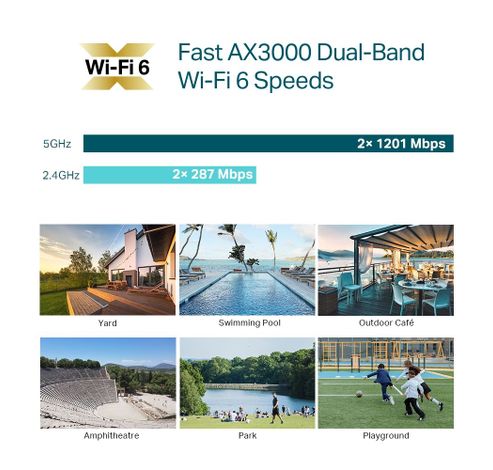 AX3000 Indoor/Outdoor WiFi 6 Access Point  TP-link